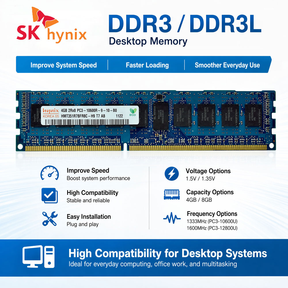 Khadas Vim4 8Gb - SK Hynix DDR3 DDR3L メモリ PC