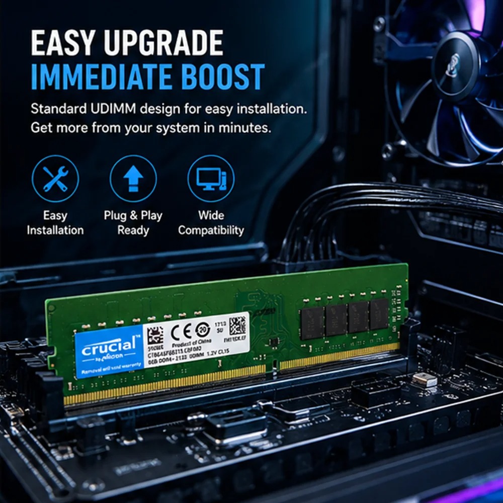 Crucial メモリ デスクトップRAM DDR4 16G - Khadas Vim4 8Gb のレビューと価格